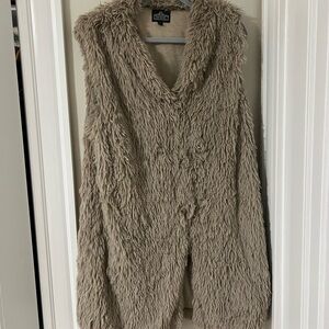 Angie Plush Tan Vest